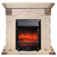 Электрокамин RealFlame Dublin Lux WT с очагом Fobos Lux Black